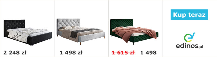 Nowoczesne łóżka tapicerowane z oferty sklepu Edinos.pl 