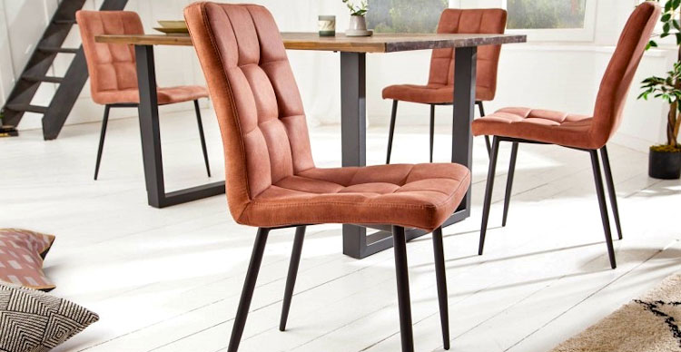krzesła tapicerowane pikowane