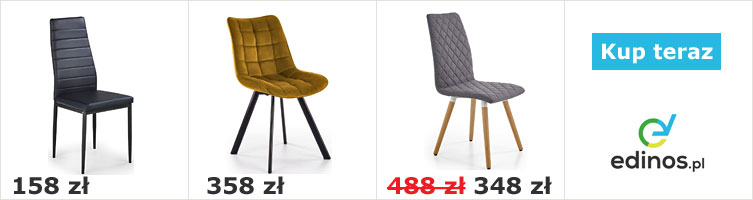 Krzesła tapicerowane z oferty sklepu Edinos.pl 
