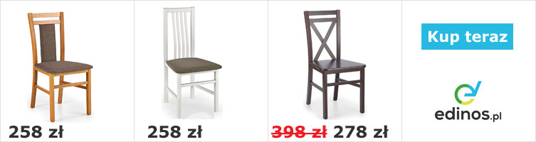 Drewniane krzesła z oferty sklepu Edinos.pl 