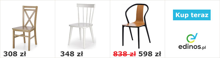Drewniane krzesła z oferty sklepu Edinos.pl 