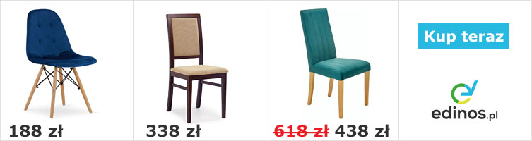 Nowoczesne krzesła tapicerowane z oferty sklepu Edinos.pl 