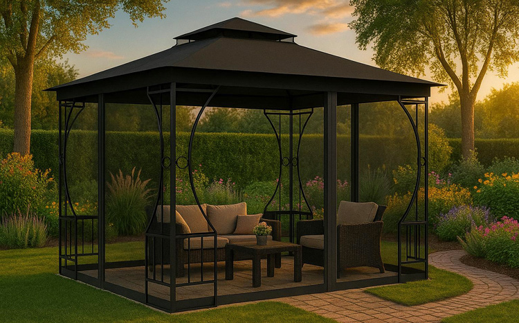 Namiot ogrodowy z moskitierą 