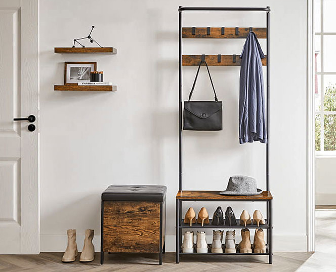 Wieszak do przedpokoju w stylu loft 