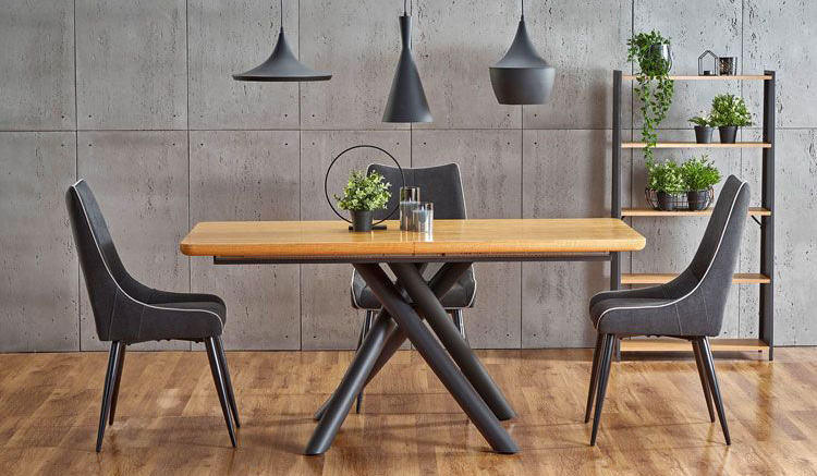 Stół rozkładany w stylu industrialnym 