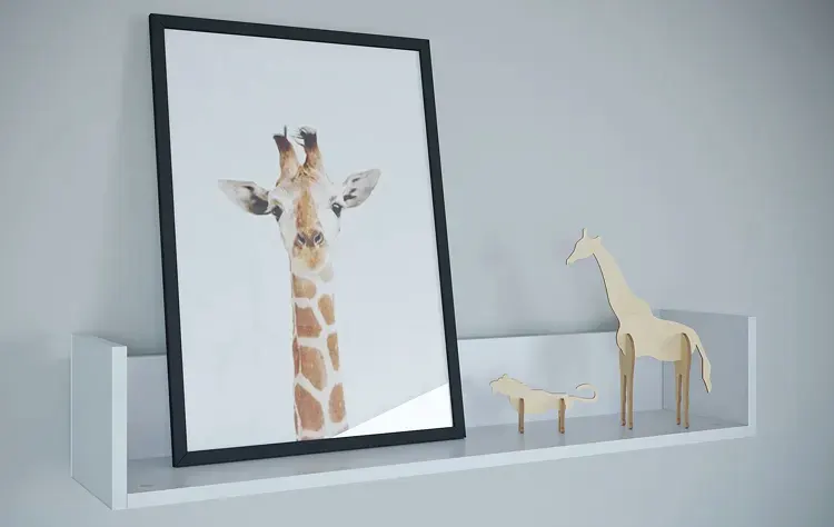 Półka w stylu minimalistycznym 